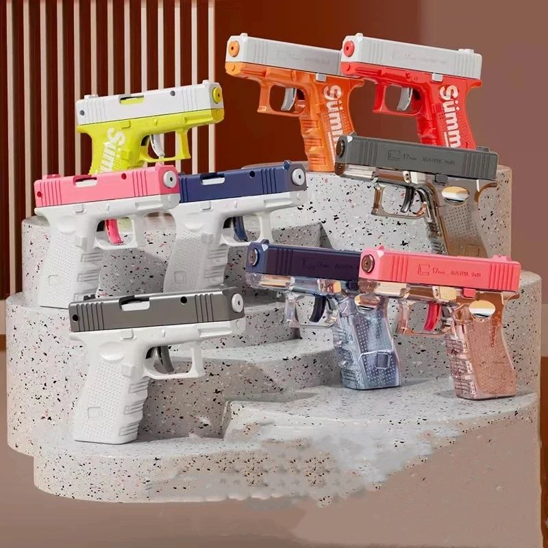 Summer Revolver Mechanical Water Gun Toy – Kids Water Blaster for Beach & Outdoor Play