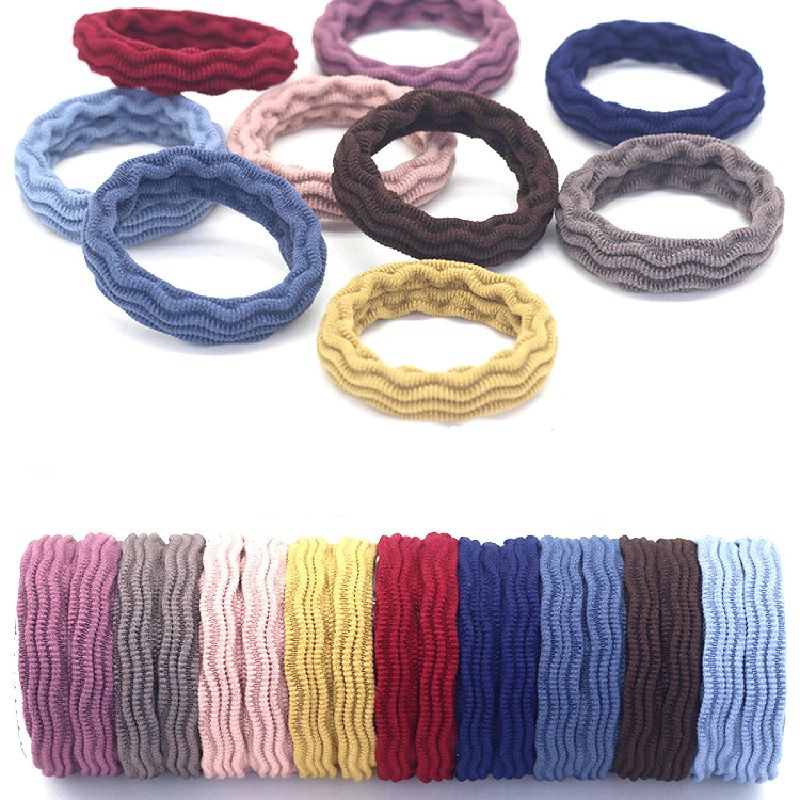 20PCS High Elastic Jacquard Hair Ties