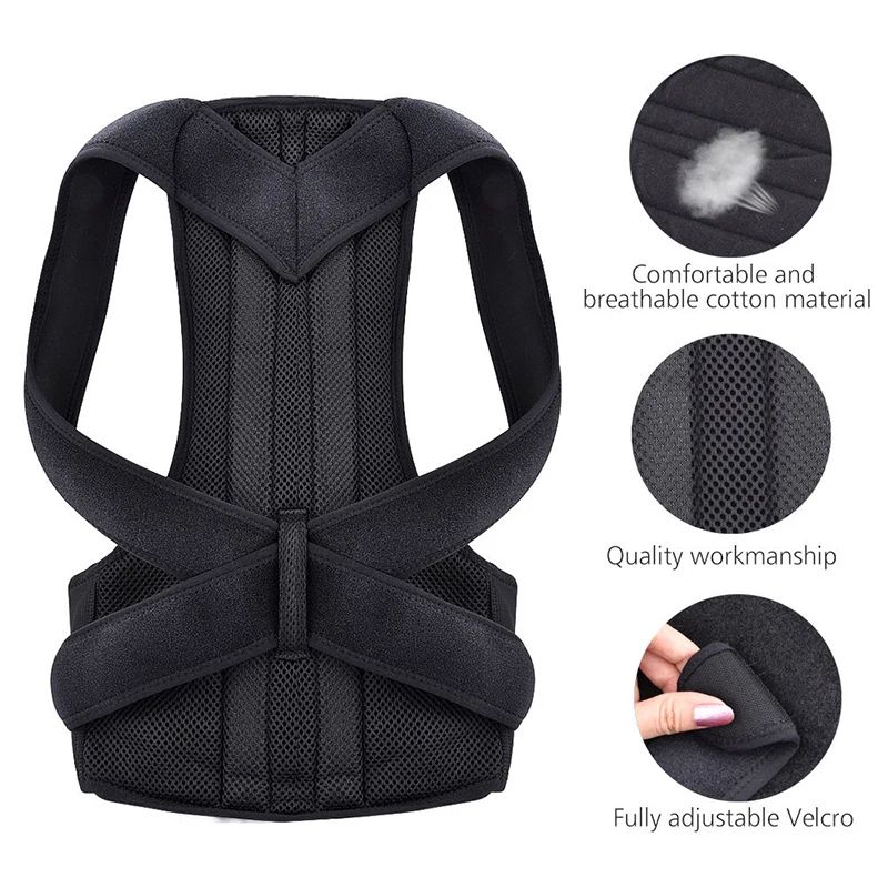 Adjustable Scoliosis Posture Corrector Back Brace – Lumbar Support Straightening Belt