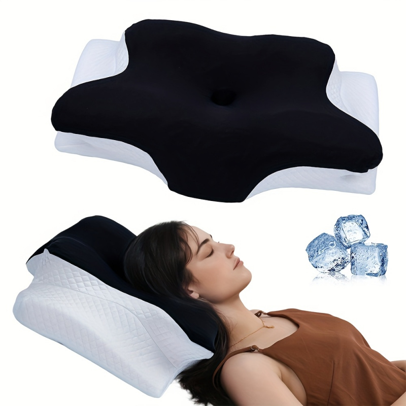 Memory Cotton Butterfly Shaped Cervical Pillow for Neck Support Slow Rebound