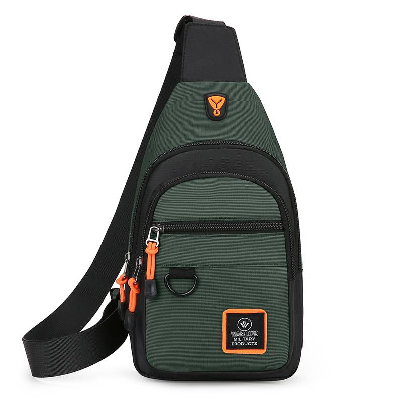 Stylish Mens Chest Bag Lightweight Fabric Crossbody Shoulder Bag for Casual Wear