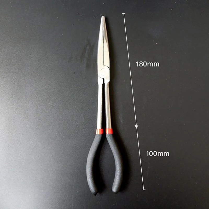 PrecisionGrip Carbon Steel Needle-Nose Fishing Pliers – Long Handle Non-Slip Gripper Tool