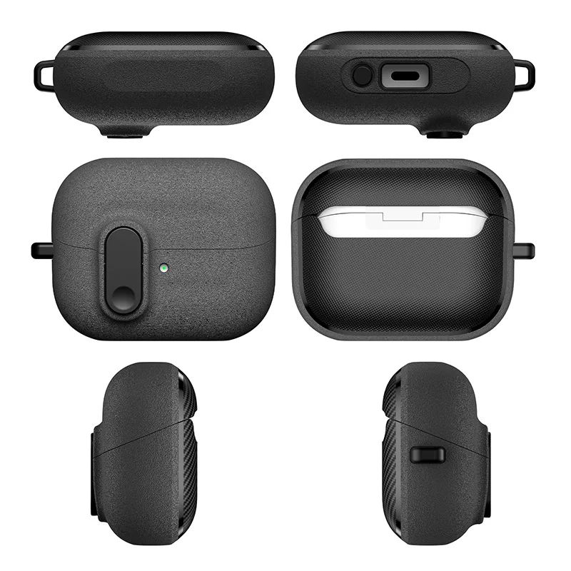Locking Galaxy Buds 3 case with Keychain Clip, Shockproof Protective Cover (Fits Buds 3 / Buds 3 Pro)