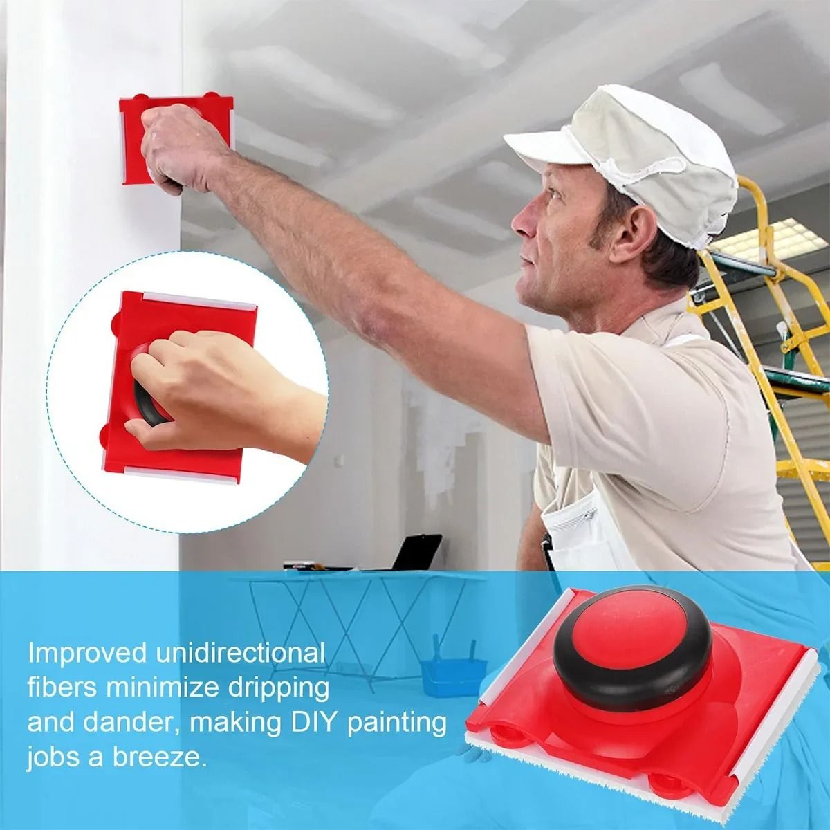Adjustable Paint Edge Trimmer for Clean Wall and Ceiling Lines