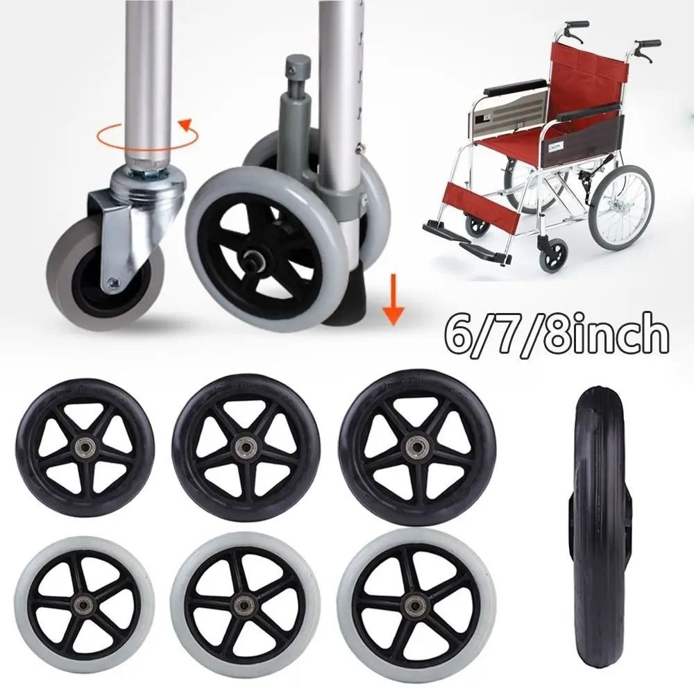 Wheelchair Replacement Front Castor & Heavy Duty Solid Tire Logic