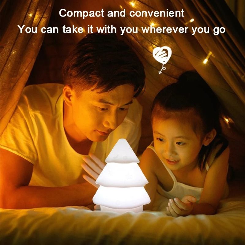Christmas Tree Silicone Atmosphere Night Light