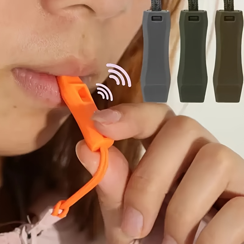 Premium Outdoor Survival Whistle Set, Rescue Signaling Whistles with Anti Loss Clip for Camping, Hiking & Emergency