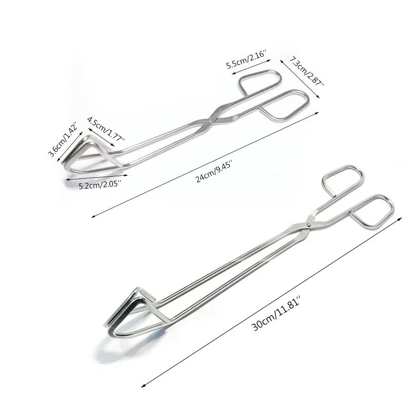 Stainless Steel BBQ Food Tongs Heat Resistant Grill Cooking Clip