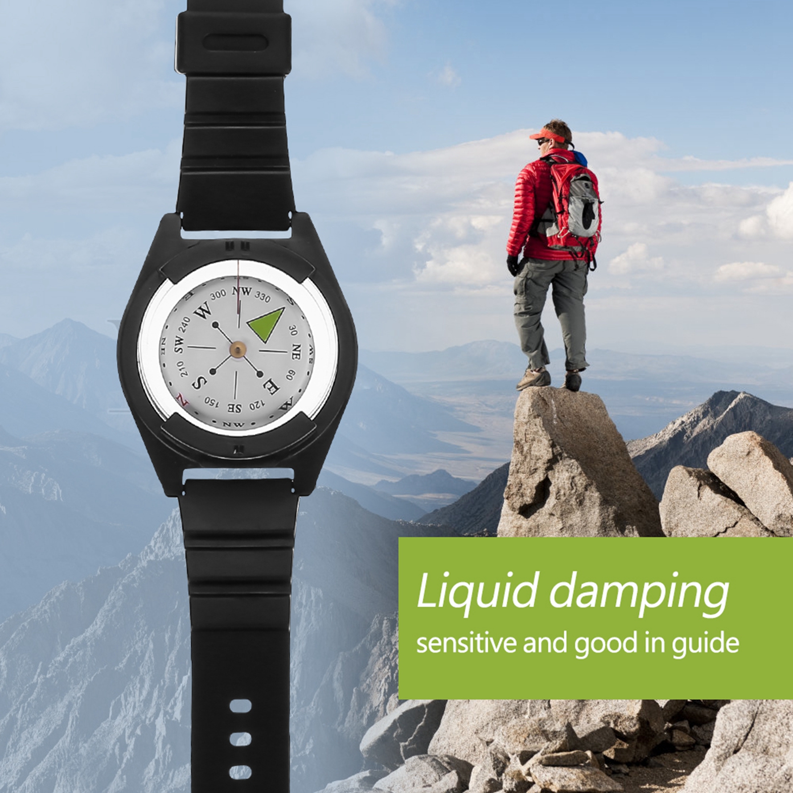 Adventure Wrist Compass Watch wrist compass outdoor navigation band for hiking