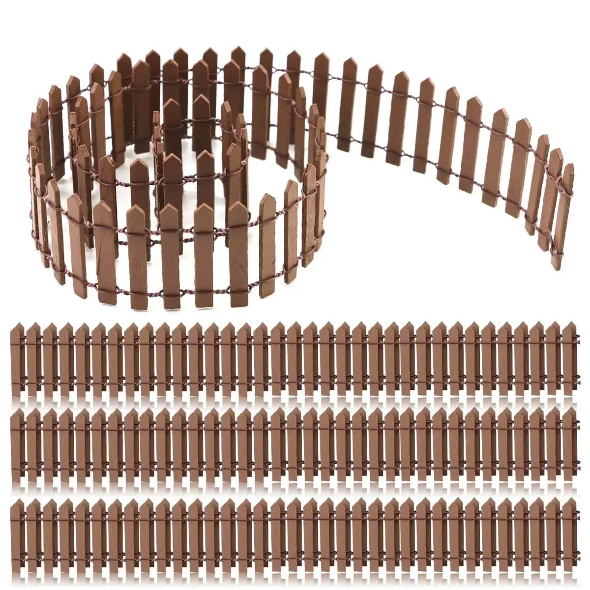 Mini Wooden Fence Fairy Garden Decoration