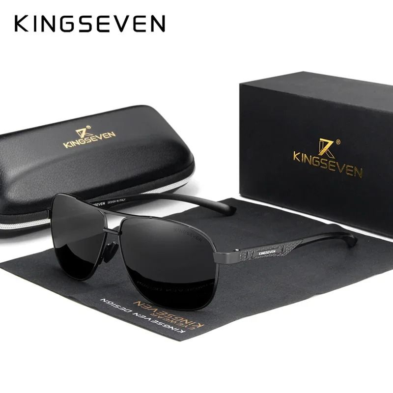 Polarized Aluminum Sunglasses UV400 HD Lens Pilot Eyewear with Photochromic Night Vision Protection