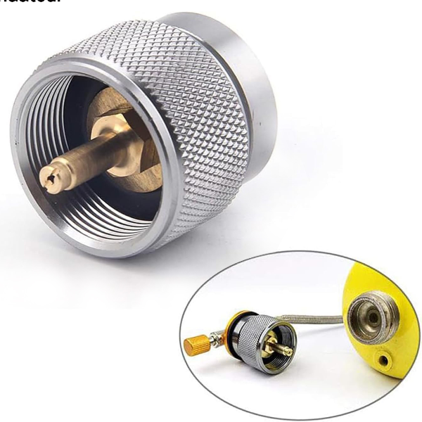 Propane to Butane Adapter for Camping Stove Compact Gas Converter