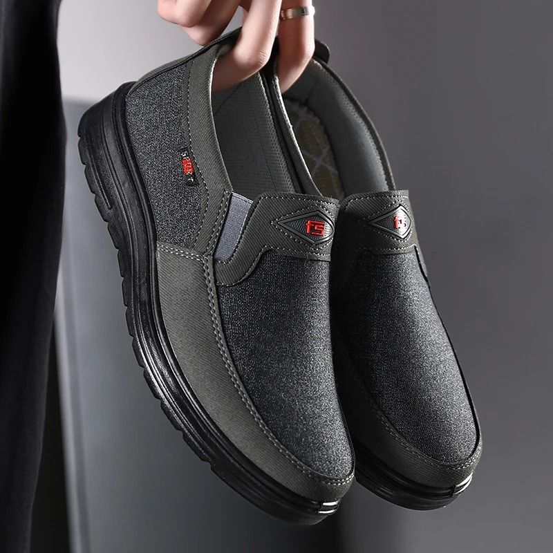 Men's Lightweight Breathable Canvas Driving Loafers