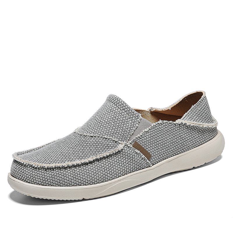 Casual Shoes for Men, Breathable Espadrilles, Comfortable Ultralight Loafers, Summer Canvas Boat Shoes