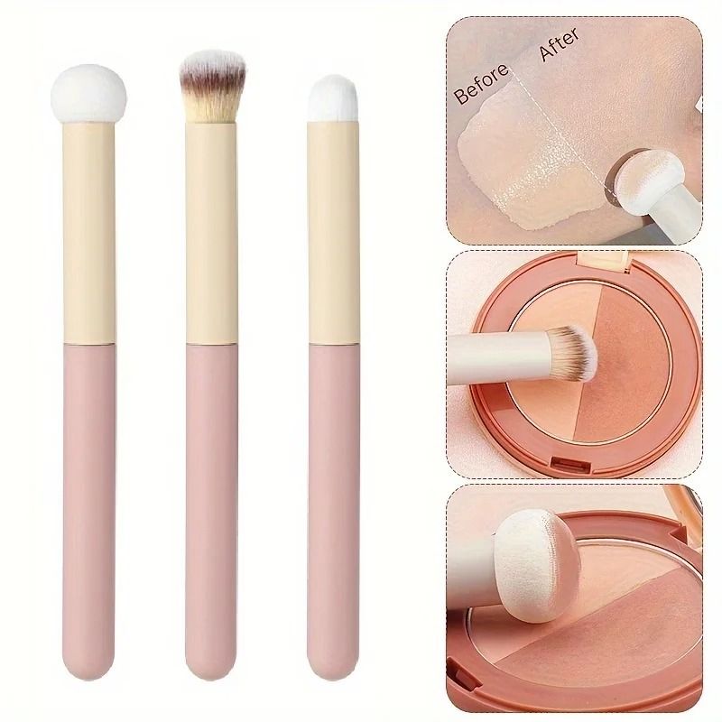 Triple Set Soft Mushroom Head Cosmetic Applicators
