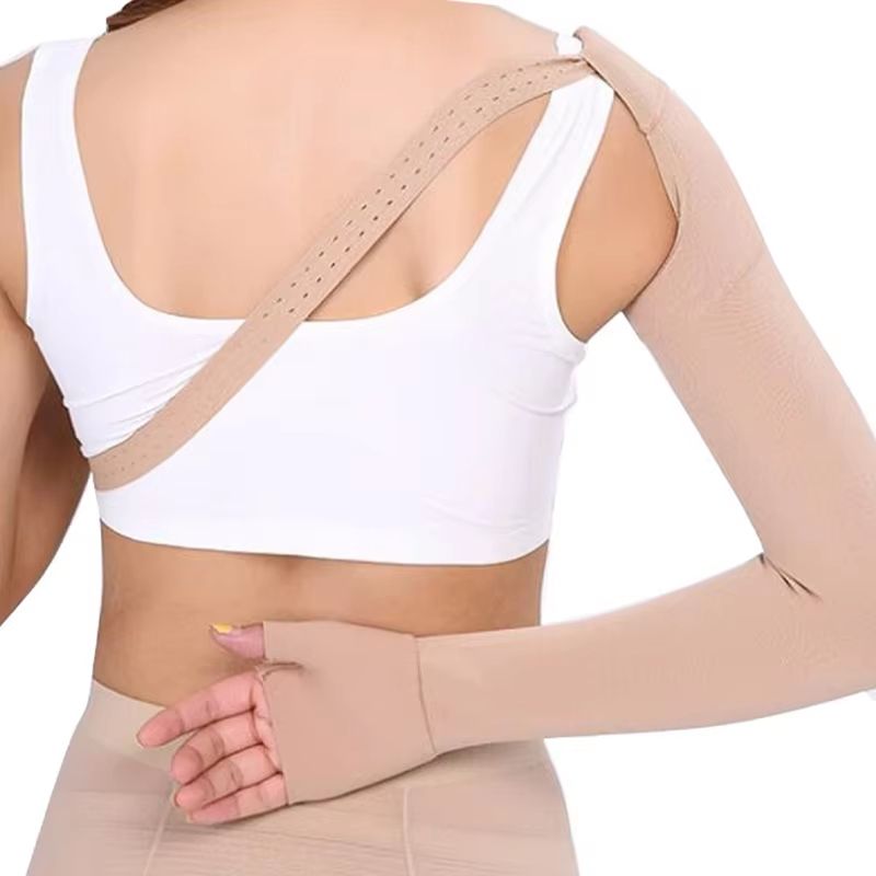 Medical Compression Arm Sleeve Post Mastectomy & Lymphedema Support Sleeve for Men & Women, 30–40 mmHg Anti-Swelling