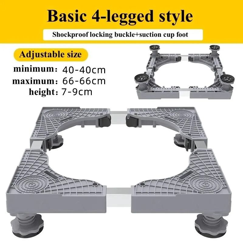 Universal Adjustable Washing Machine Stand Base for Refrigerator and Dryer Support