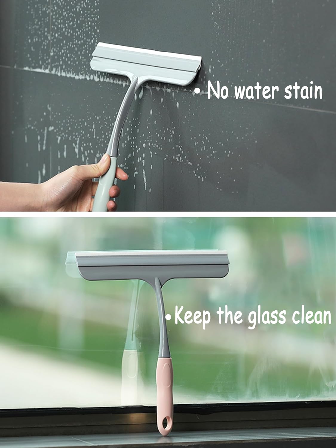 Premium Shower Window Squeegee for Glass Cleaning Perfect for Shower Doors, Bathroom Windows, and Car Glass