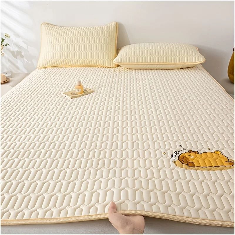 Ultra-Soft Cooling Mattress Pad – Breathable Hypoallergenic Bed Topper with Charming Designs
