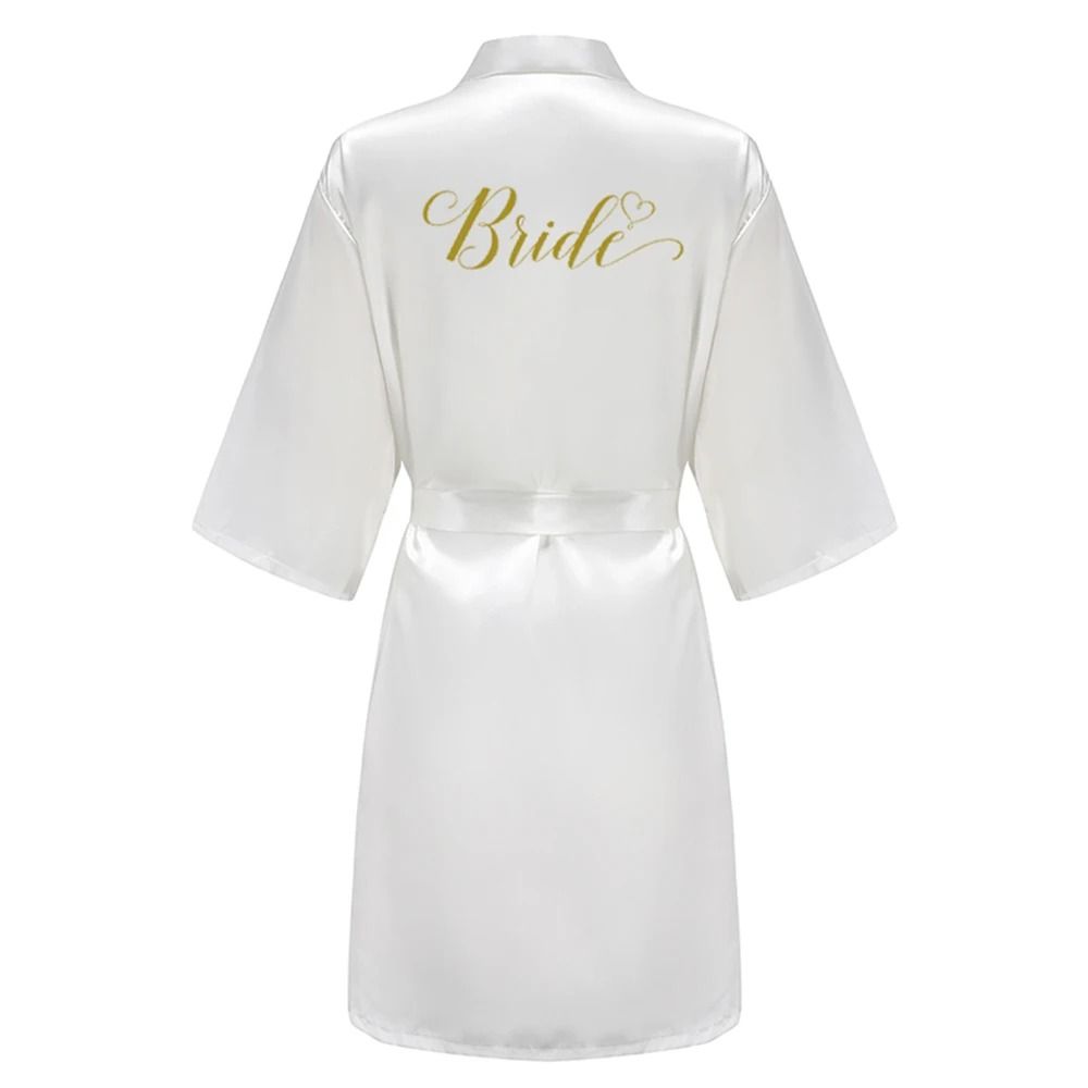 Women's Grass Green Bride and Bridesmaid Satin Robes