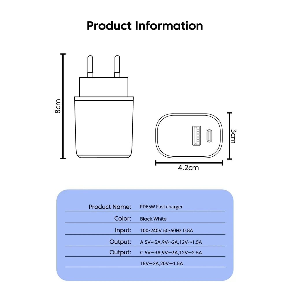 Ultra-High-Fidelity 65W GaN Dual-Node PD & QC Titanium-Grade Wall Power Architecture