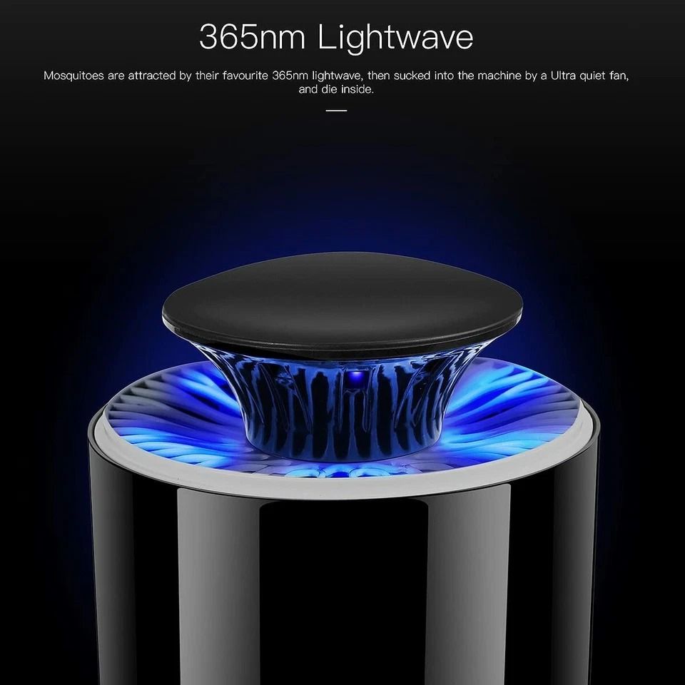 Electric UV Mosquito Killer Lamp Indoor Outdoor Insect Zapper & Bug Trap with USB Power