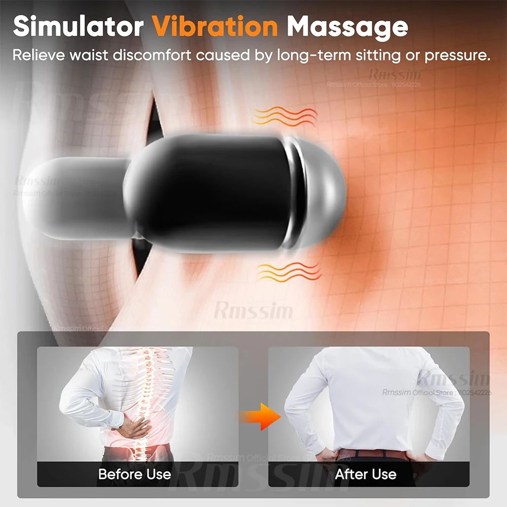 ReliefCore 3-in-1 Electric Lumbar Support Pillow – Electric Lumbar Support Pillow with Heat & Vibration