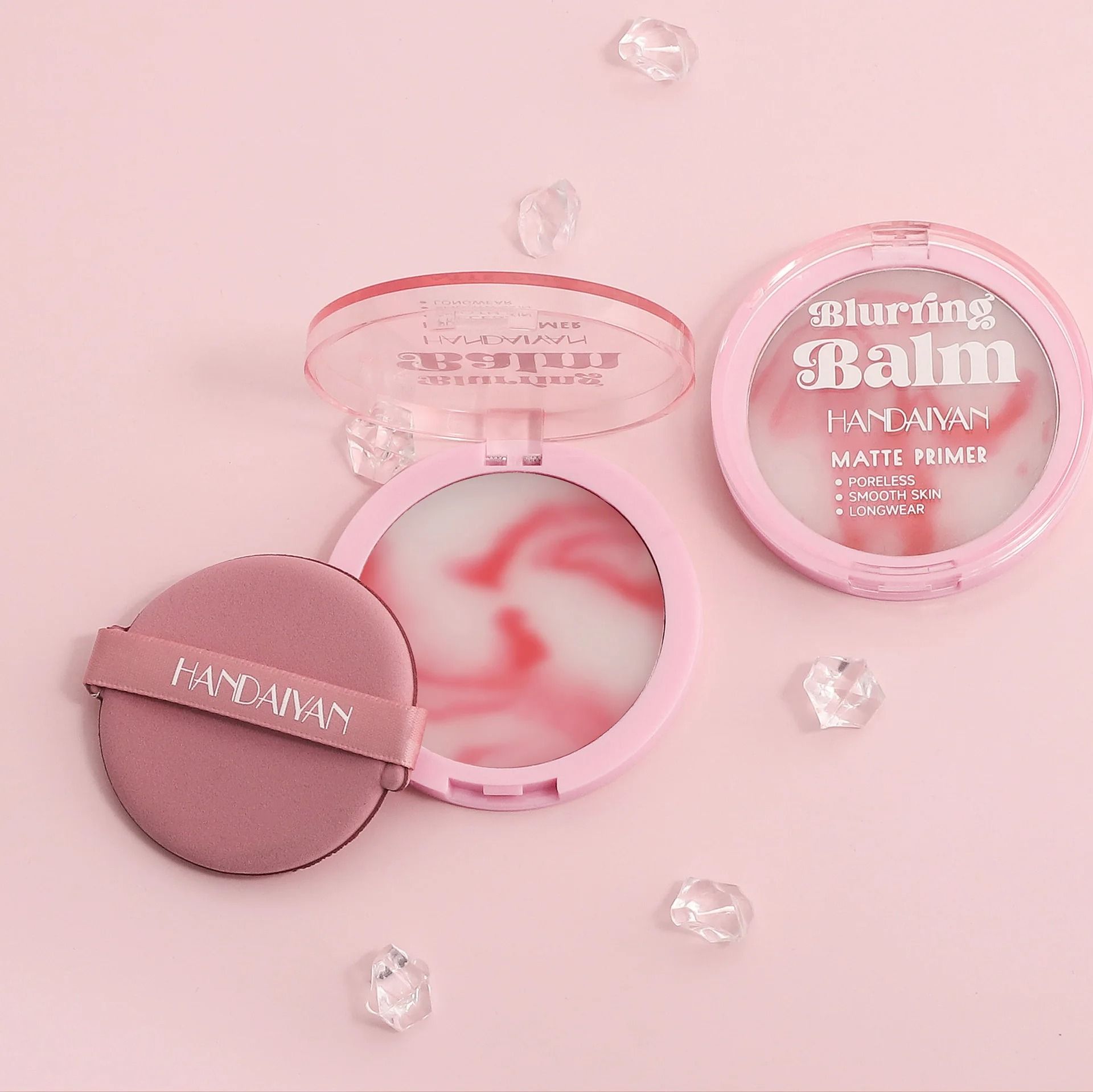 Loose Face Powder with Puff Oil Control Matte Waterproof Finish