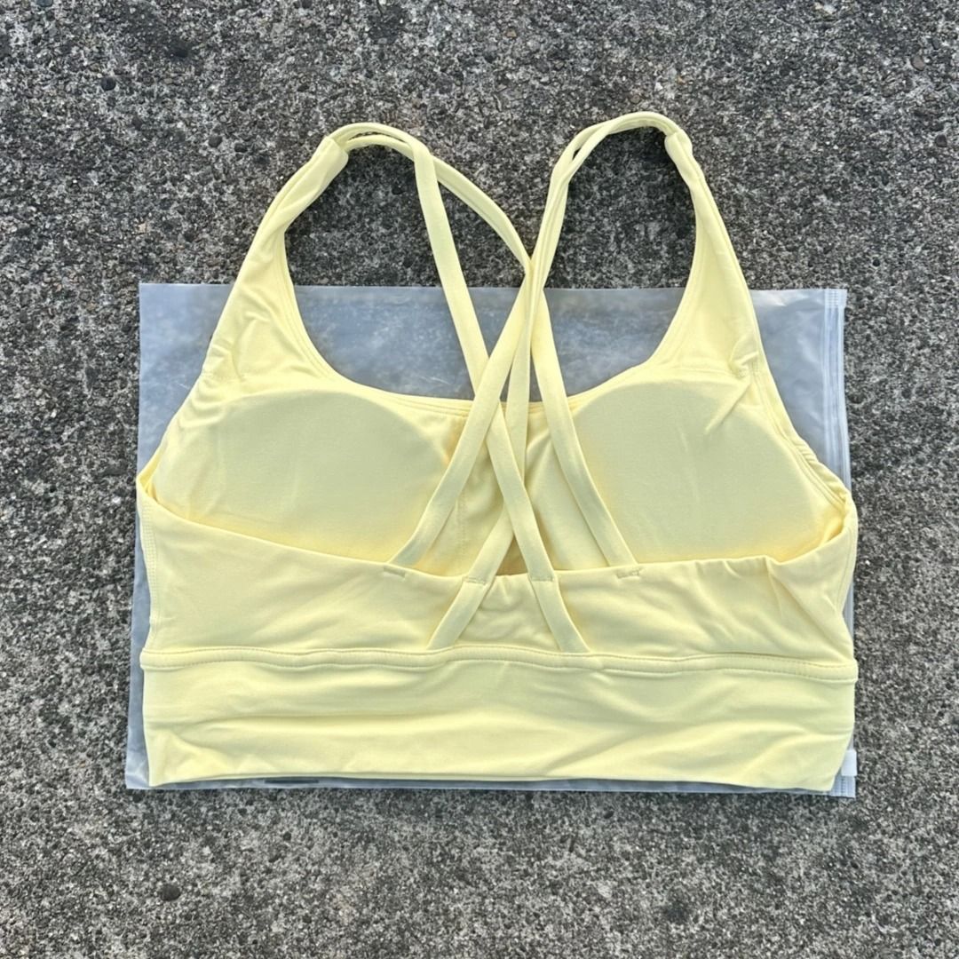 PowerCross High Strength Fitness Bra Cross Back Padded Top