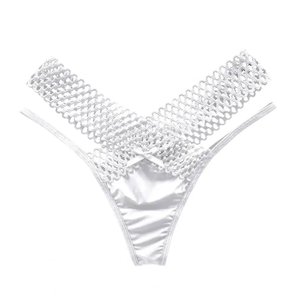 French Strappy Womens Mesh Thong Low Rise Sheer Lingerie