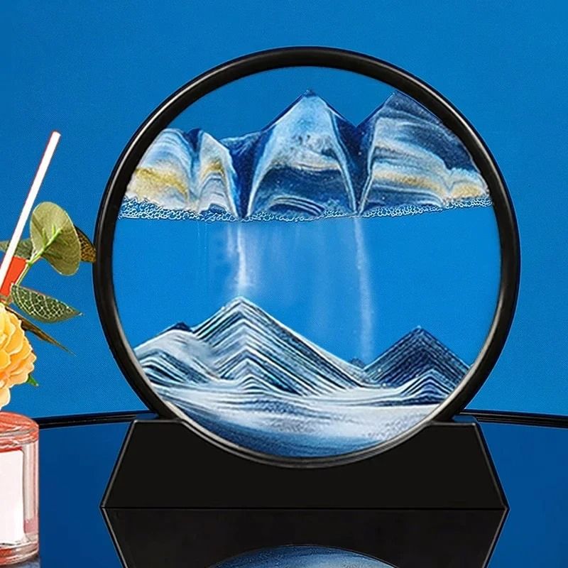 3D Moving Sand Art Picture & Deep Sea Quicksand Flowing Motion Display