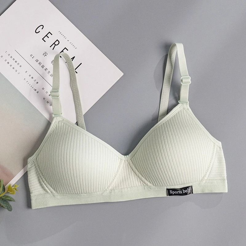 FallSweet Cotton Wireless Bra | Seamless V-Shaped Gathering Underwear
