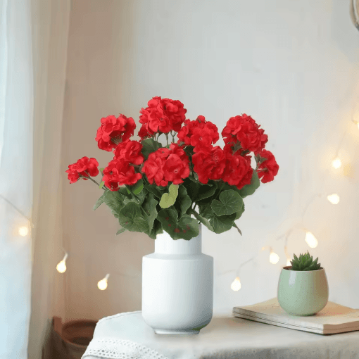 Ever Bloom Silk Begonia Flowers UV Resistant Artificial Flower Decoration for Garden and Wedding