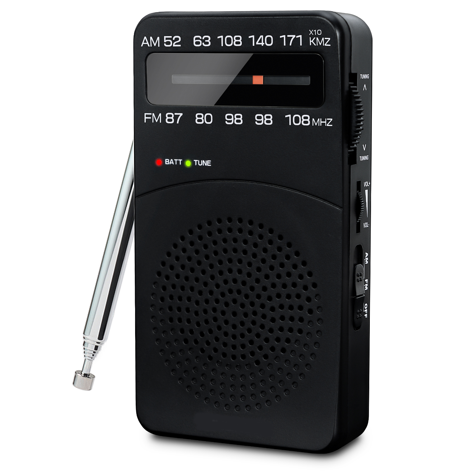 Mini Pocket AM FM Radio with Digital Tuning and MP Player