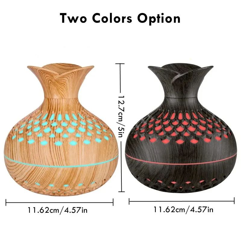 Wood Grain USB Aroma Humidifier 300ml