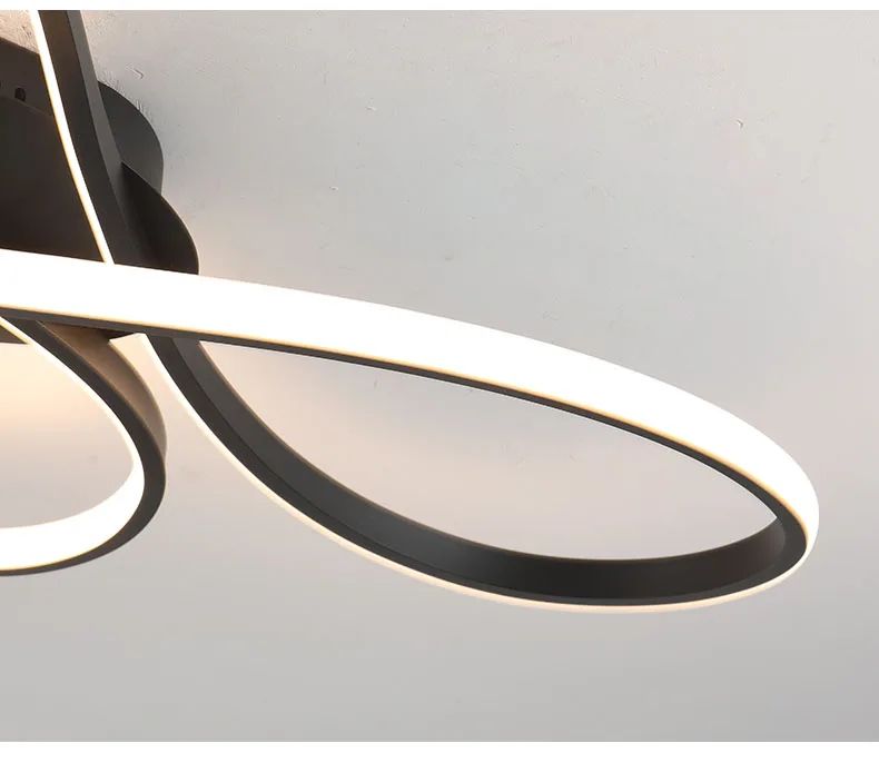 Modern Black LED Ceiling Chandelier Light Fixture