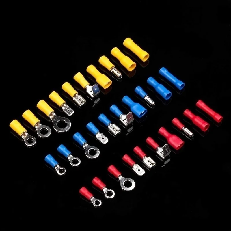 Wire Connector Kit, Male Female Insulated Terminals, Assorted Crimp Terminals & Spade Lugs