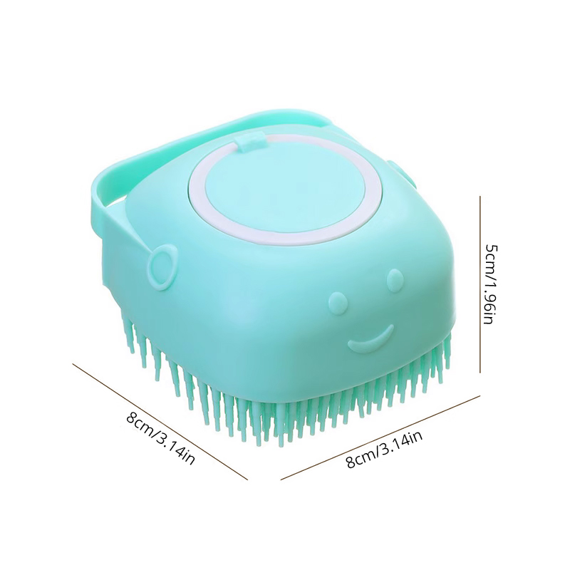 Soft Silicone Pet Bathing Brush Massager, Dog Cat Cleaning Grooming Supplies Shower Gel Brush