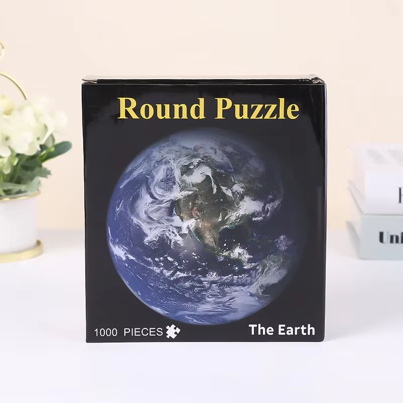 1000 Piece Space Moon Earth Puzzle Matte Finish Giant Galaxy Wall Art Jigsaw