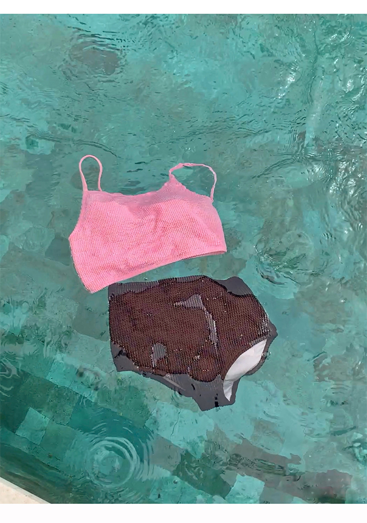 Womens high waisted bikini Modest Two Piece Tummy Control Swimwear