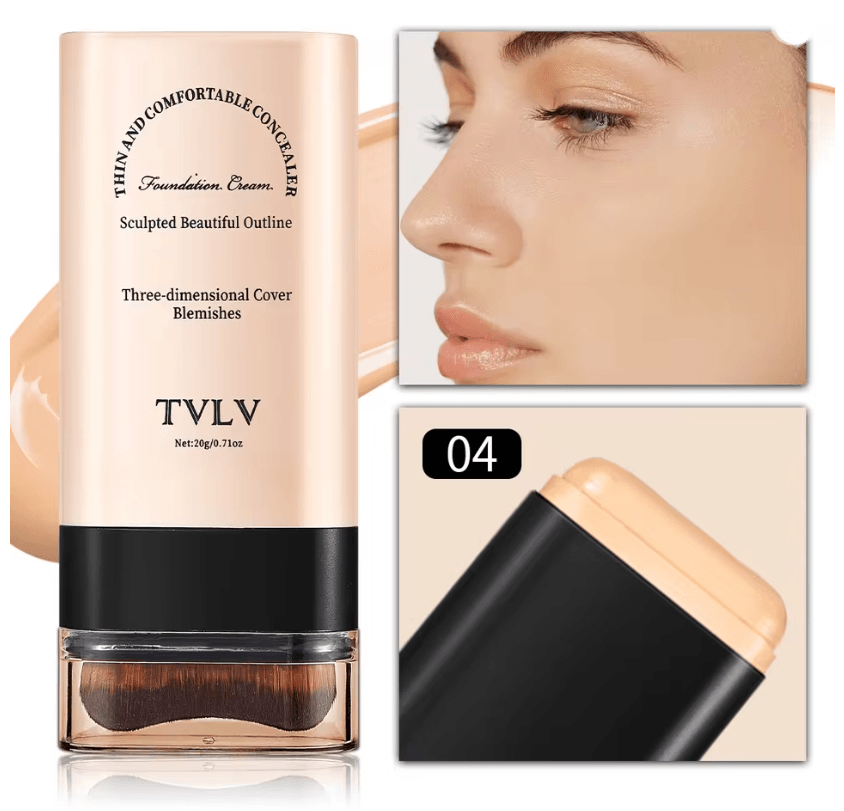 TVLV Eraser Foundation Stick with Built In Brush