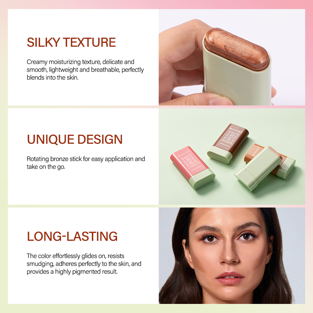 High Gloss Stick Face Brightening, Rotary Small Gold Tube Concealer, Pearl Gloss Dressing Stick