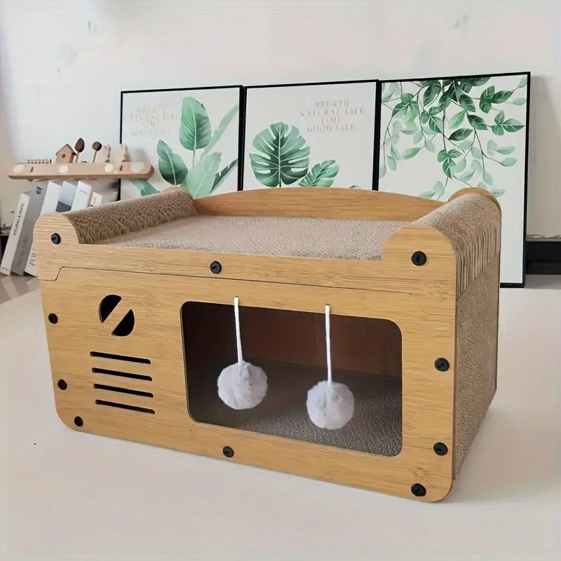 All-Season Interactive Cat Scratching Sofa & Nest