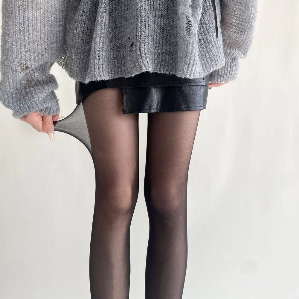 Velvet Touch Thigh High Stockings, Ultra Thin Nylon Tights for Women, Sexy Body Hosiery, Pantyhoses