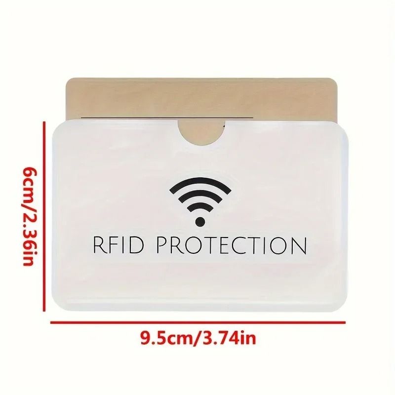 10-Piece Aluminum Smart RFID Blocking Sleeves – Ultra-Slim Anti-Theft Bank Card Protection