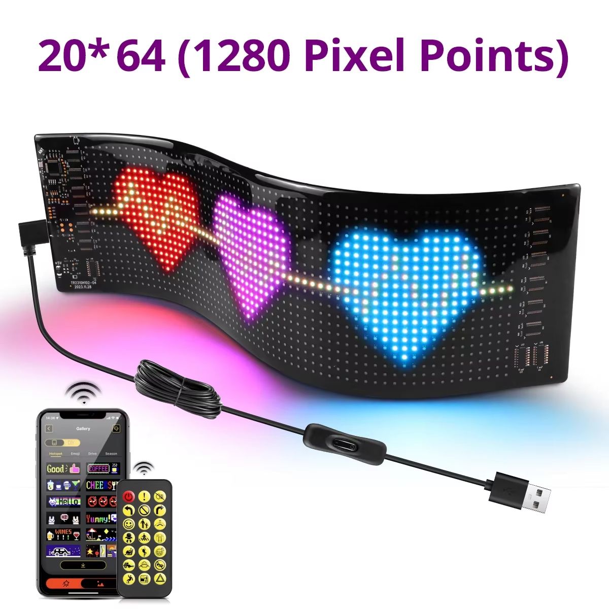 Flexible Programmable LED Scrolling Sign RGB Message Display Screen