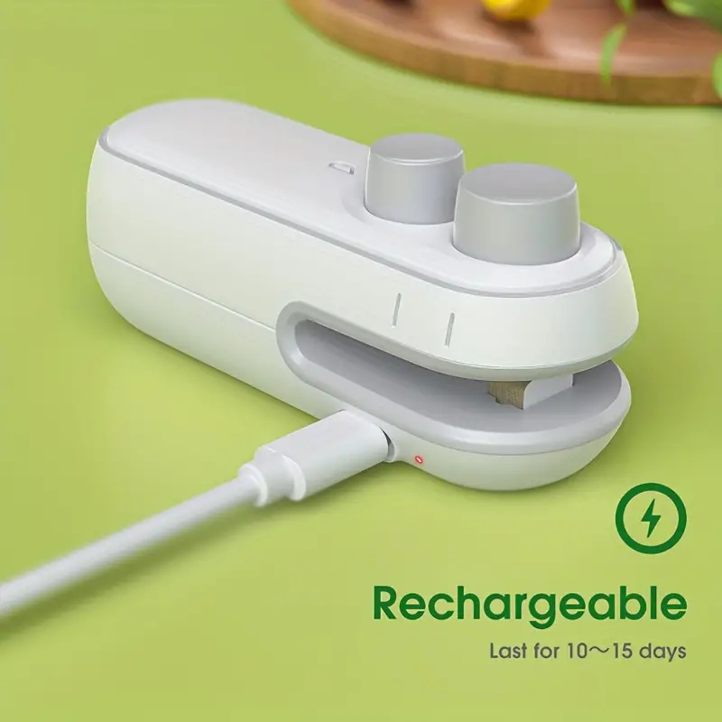 Portable Mini Heat Bag Sealing Machine Handheld Food & Plastic Bag Sealer for Easy Food Packaging