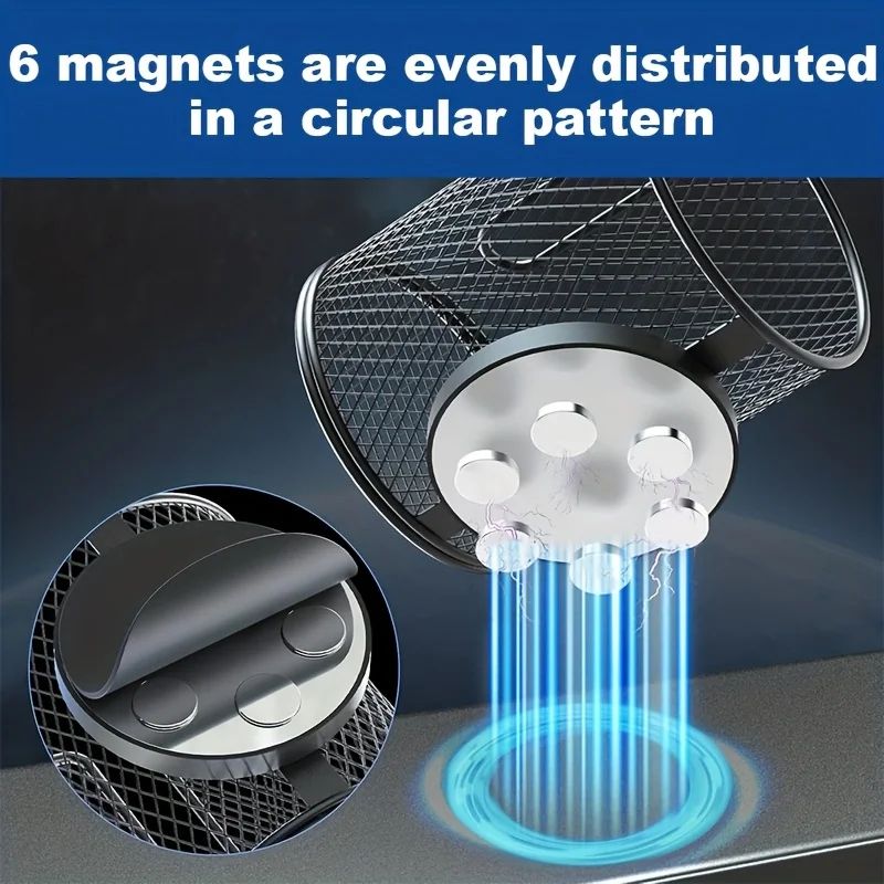 Heavy-Duty Magnetic Car Cup Holder – Anti-Slip Vehicle Drink Holder with N38 Super Magnet 3.3 in Inner Diameter