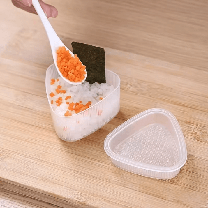 KawaiiRice Onigiri Mold Set Transparent Sushi Rice Mold Cartoon Kids Bento Rice Ball Maker