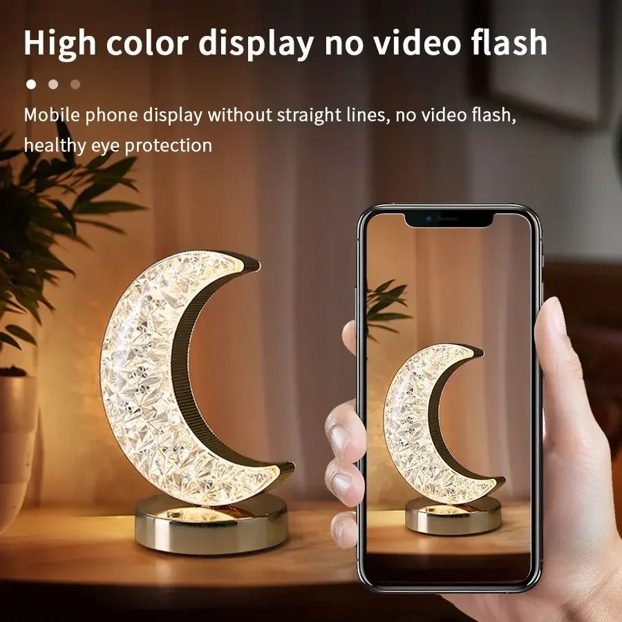 Celestial Crescent Starry Night Light